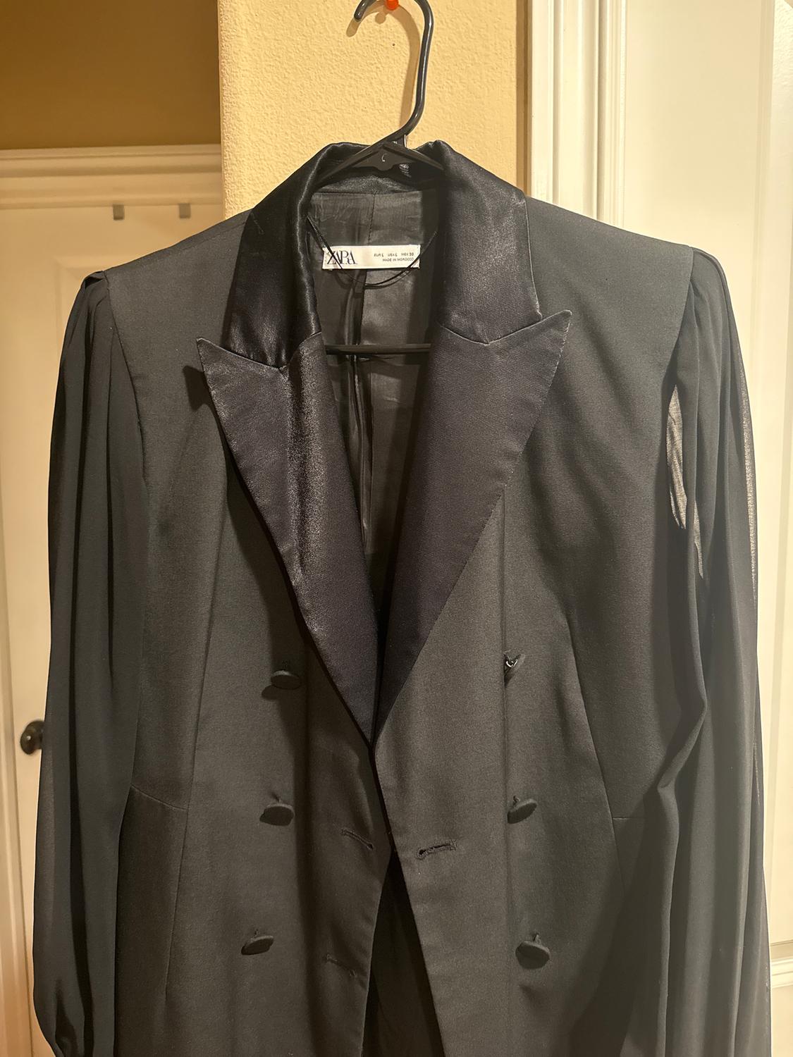 COMBINATION SLEEVE BLAZER DRESS - Image 2