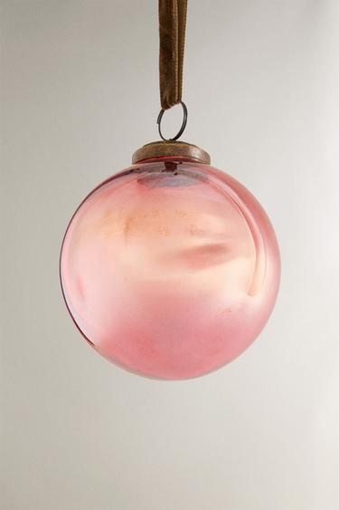 TRANSPARENT BAUBLE CHRISTMAS TREE DECORATION - Red by Zara - Image 3