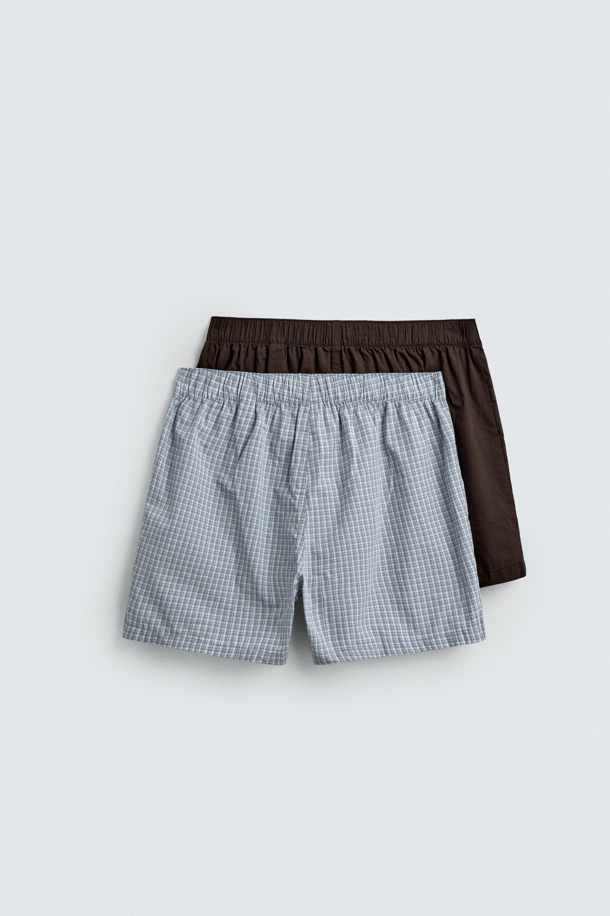 PACK DE 2 BOXERS EN POPELINE COMBINÉS