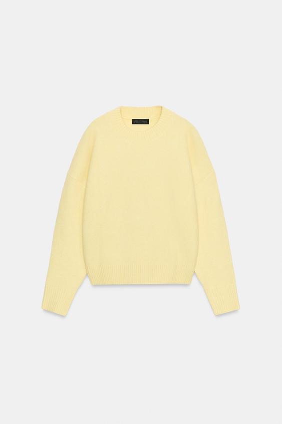 SOFT KNIT JUMPER - Light yellow by Zara - Image 5