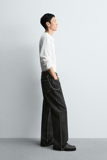 JEAN FLARE FIT - Charbon de Zara