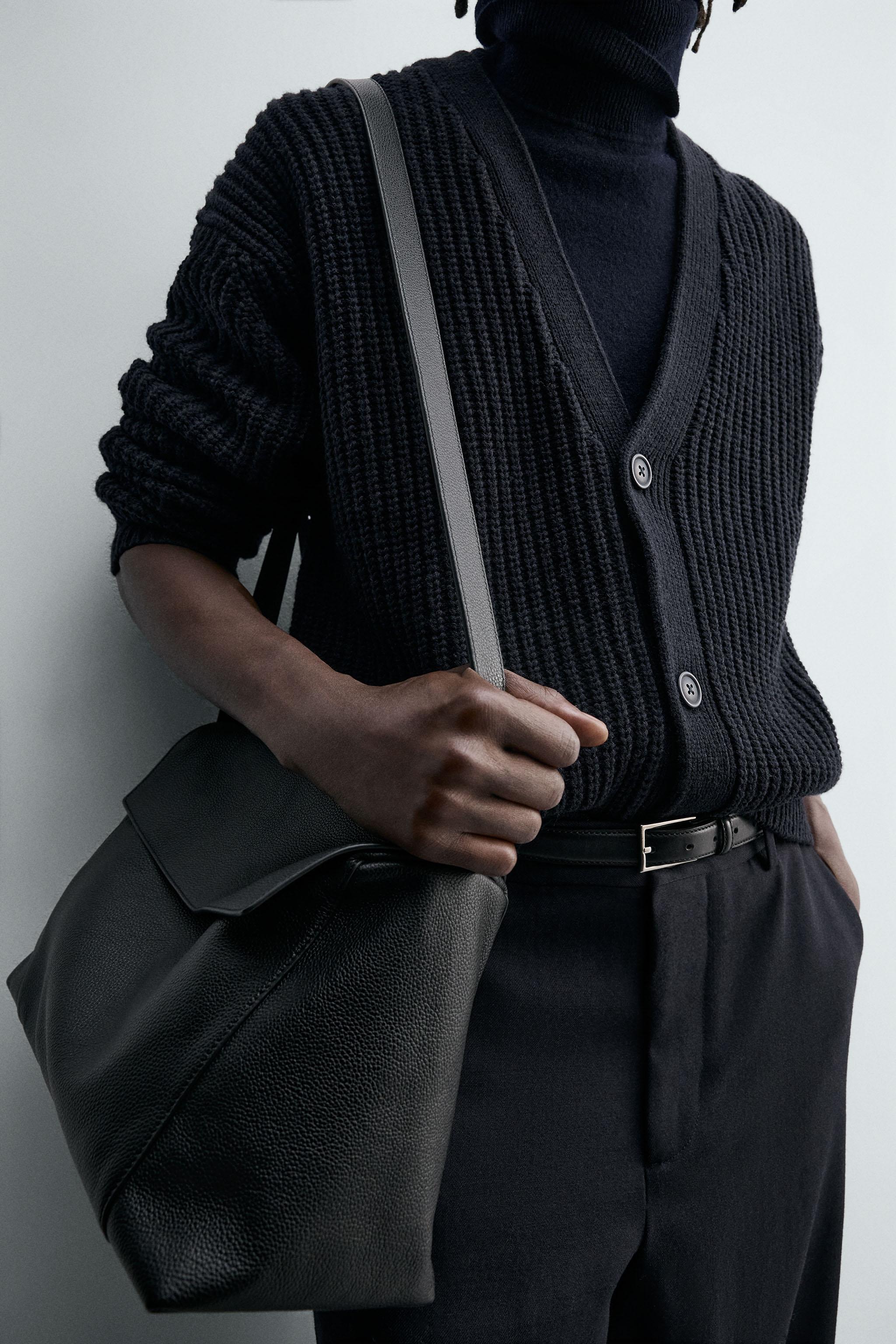 RIBBED TEXTURED CARDIGAN