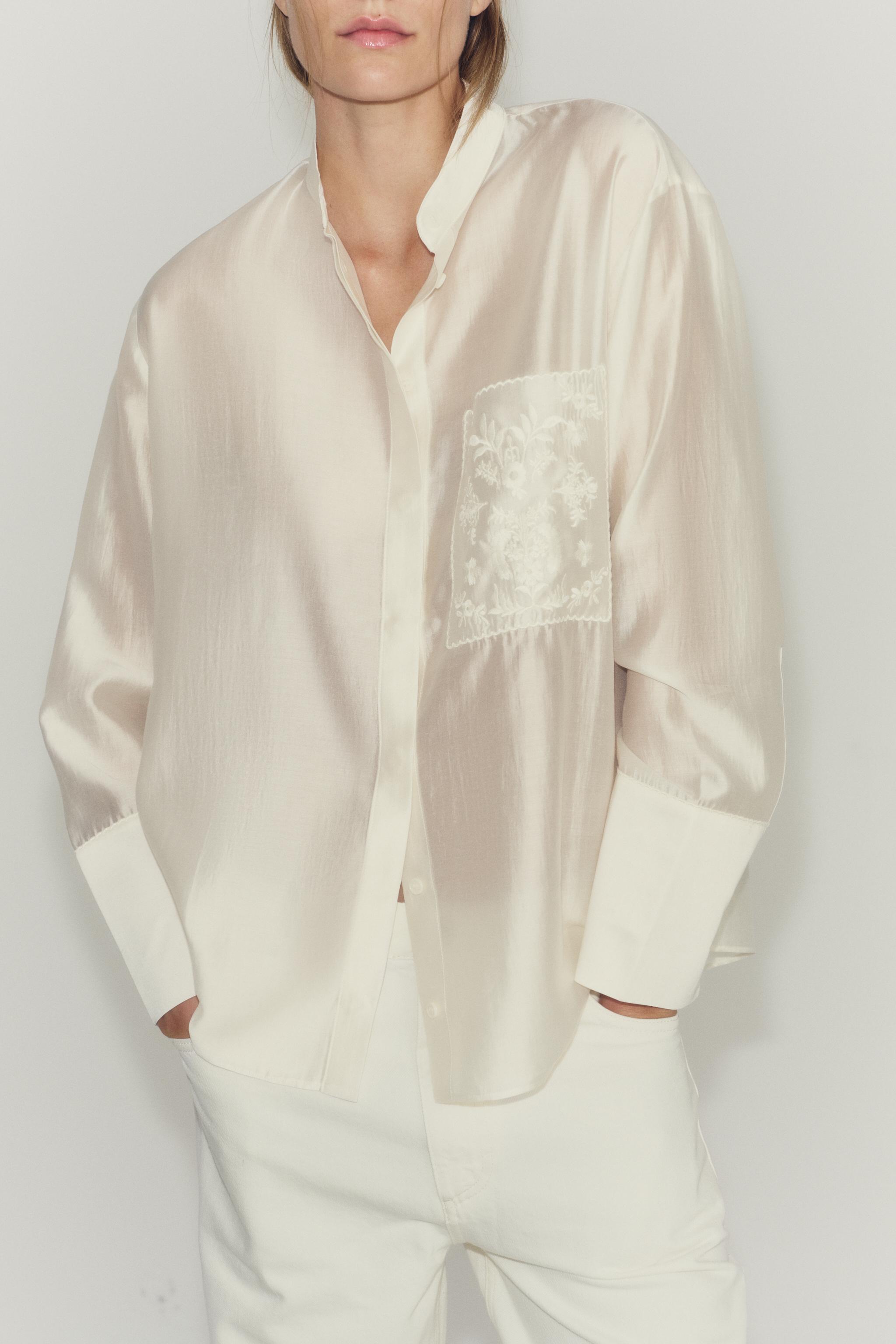 CHEMISE À POCHE ET BRODERIES ZW COLLECTION