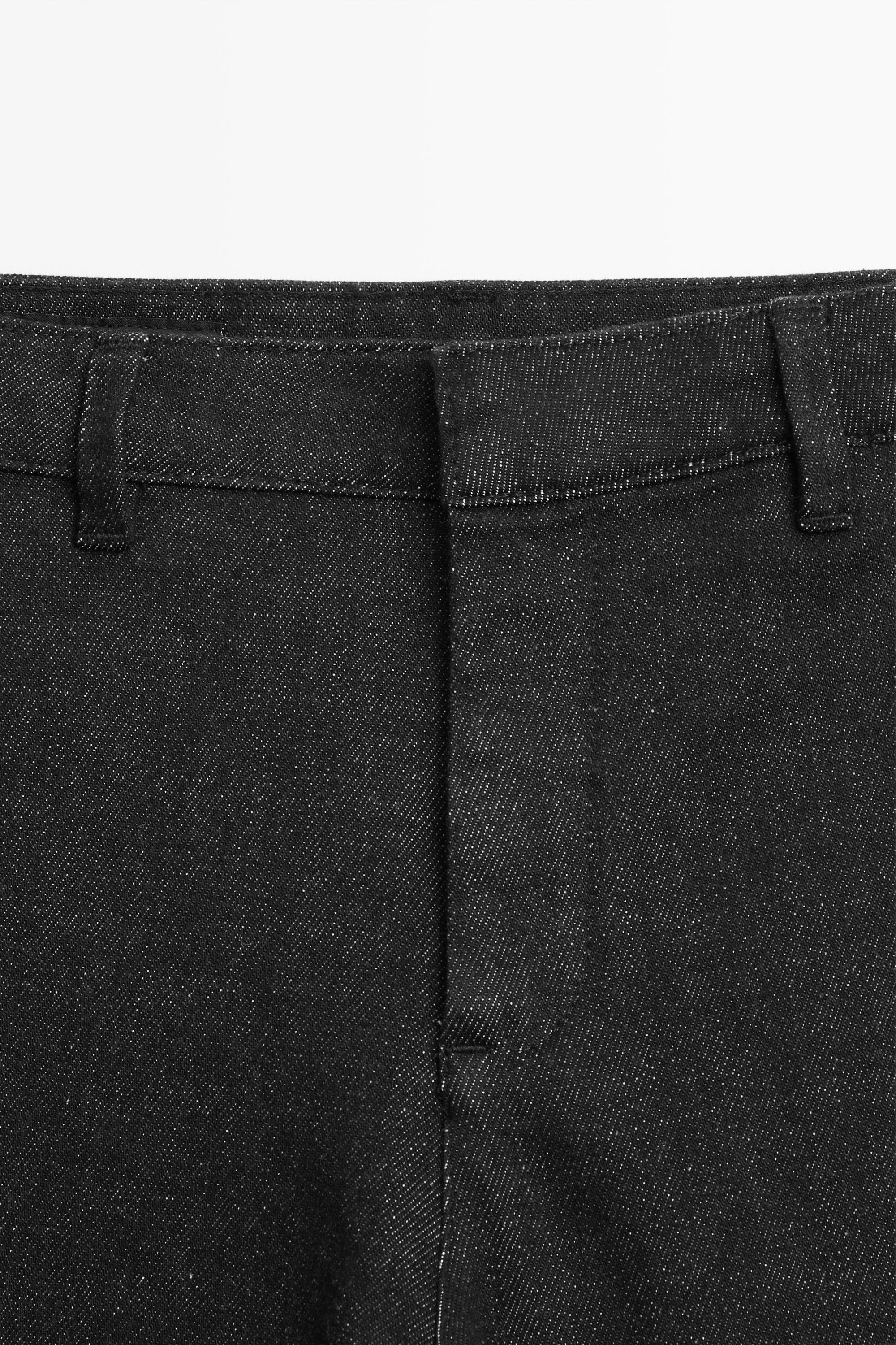 Mid-waist cropped flare fit jeans