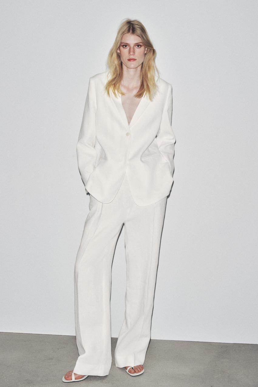 ZW COLLECTION LINEN BLEND BLAZER