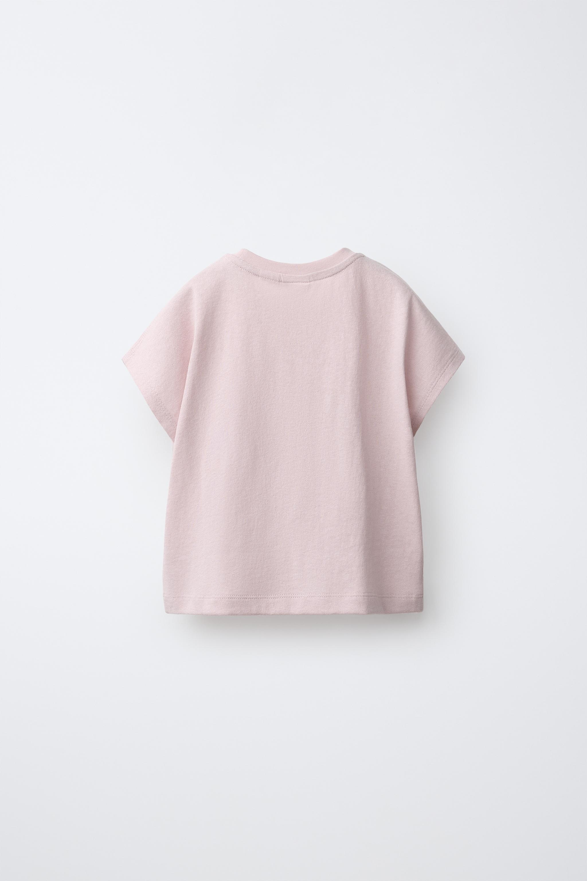 PLAIN T-SHIRT — Light pink