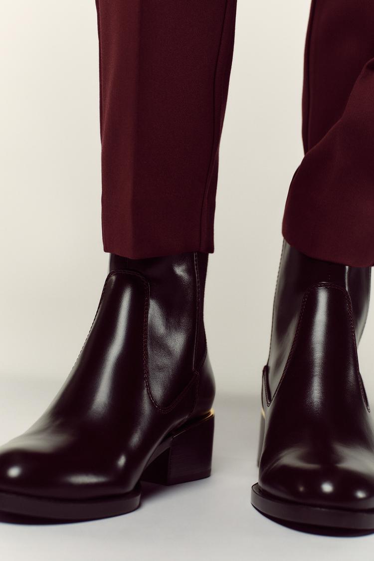 Ankle Boots Botines Zara Mujer Nueva Coleccion BOTÍN PLANO DETALLE