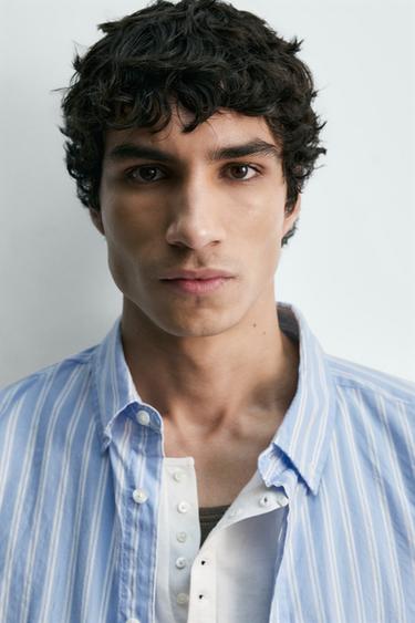 STRIPED SHIRT WITH POCKET - 981 by Zara - Image 4