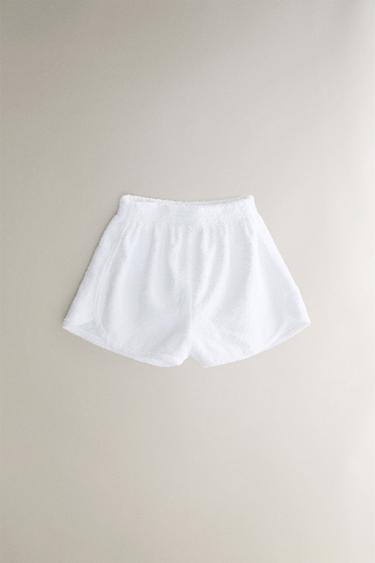 FROTTEE-SHORTS - Weiß von Zara - Bild 0