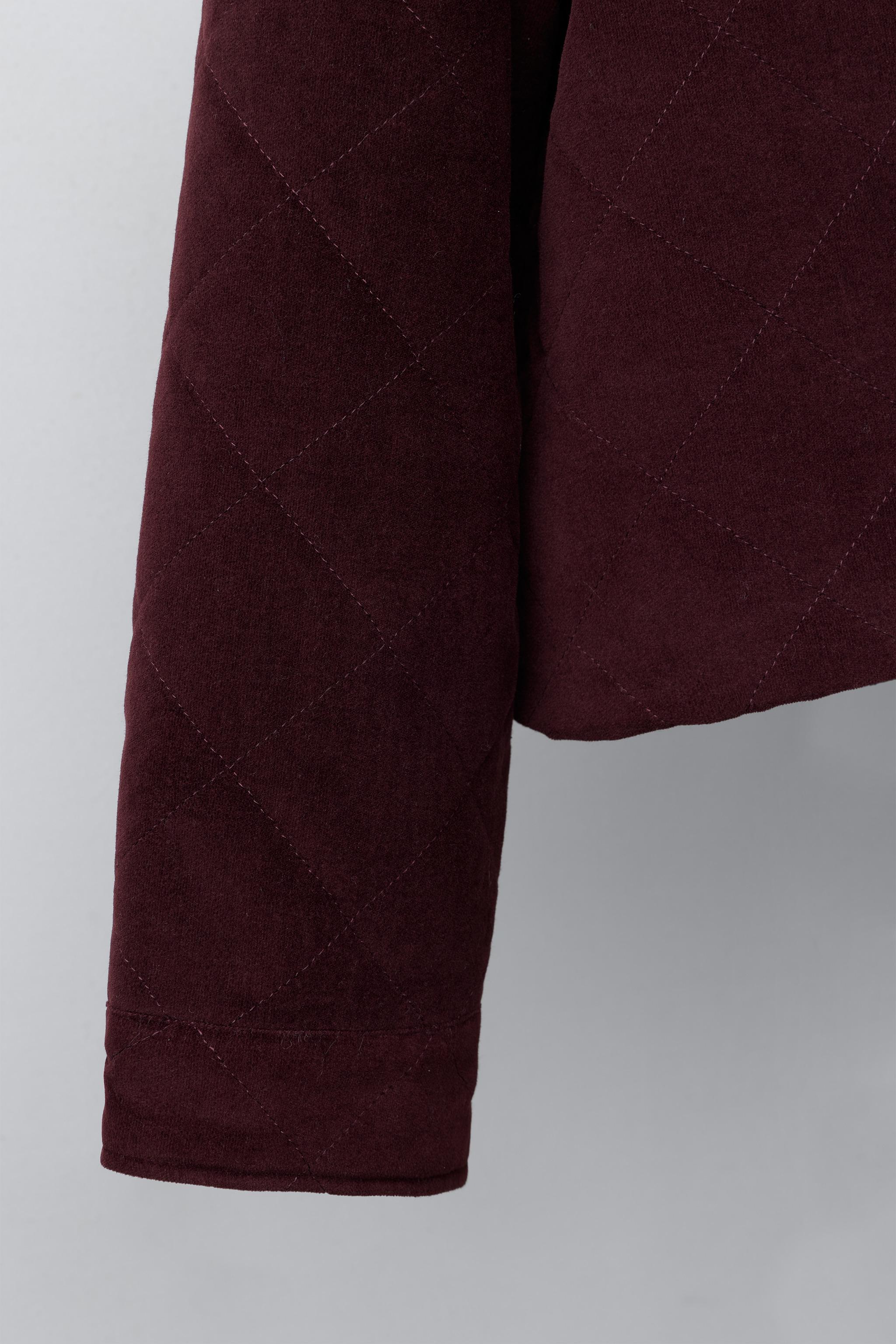 BLOUSON EN VELOURS AVEC COL CLAUDINE