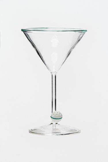 GOLF BALL COCKTAIL GLASS - Green by Zara