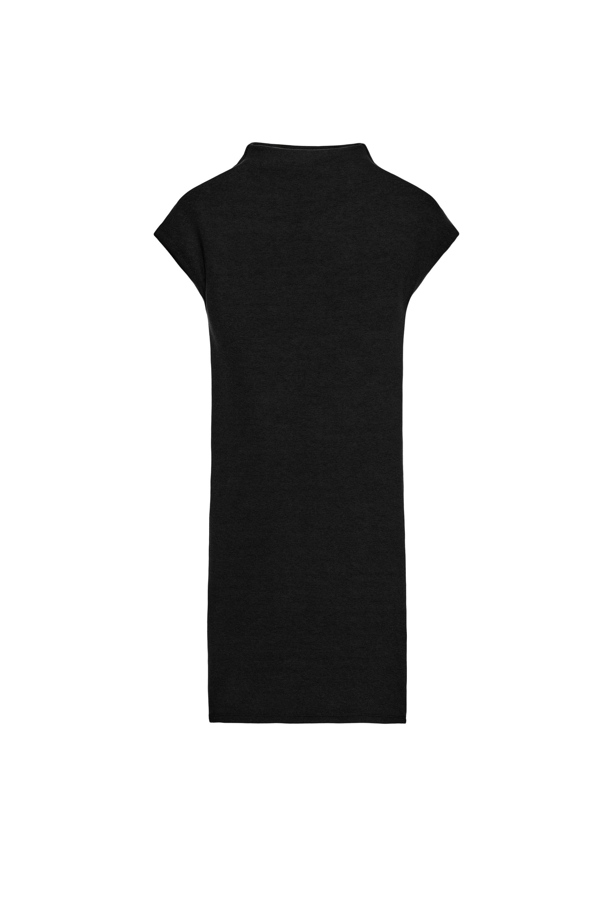 Zara - Short Mock Neck Dress - Black - L - Woman Zara - Short Mock Neck Dress - Black - L - Woman
