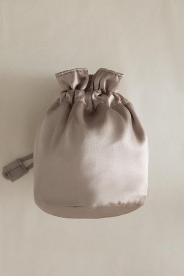 SATIN POUCH — Ecru White 1