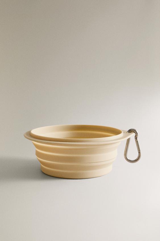 COMEDOURO DOBRÁVEL DE SILICONE PARA ANIMAIS DE ESTIMAÇÃO - Cru da Zara - Imagem 0