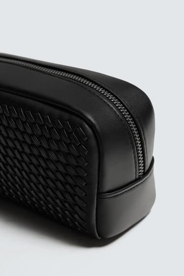 BRAIDED TOILETRY BAG - Black by Zara - Image 2
