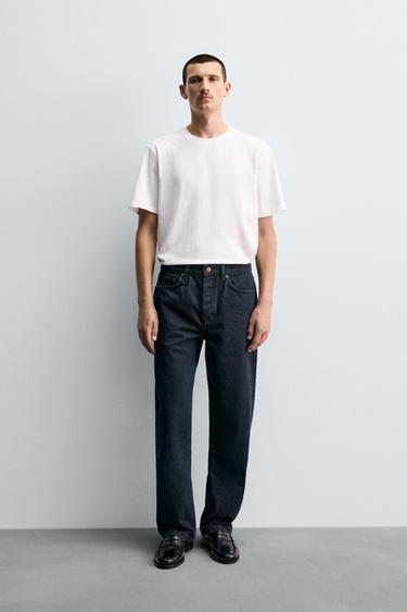 STRAIGHT-LEG JEANS - Blue by Zara
