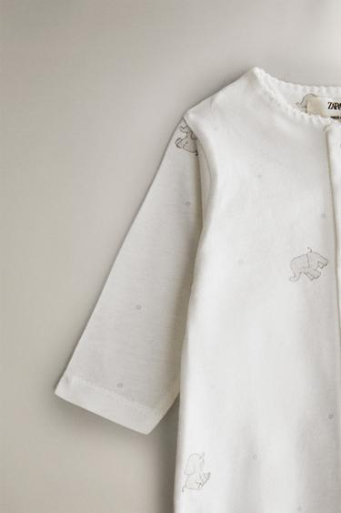 NEWBORN BABY SET WITH ELEPHANT - Oyster-white by Zara - Image 3