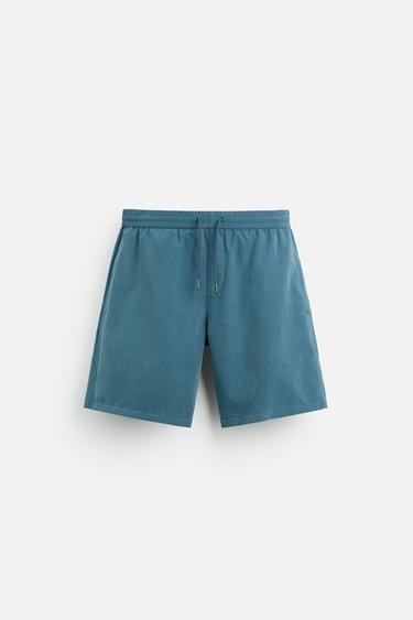 ثوب سباحة طويل - أخضر شرشيري الخاص بـ Zara