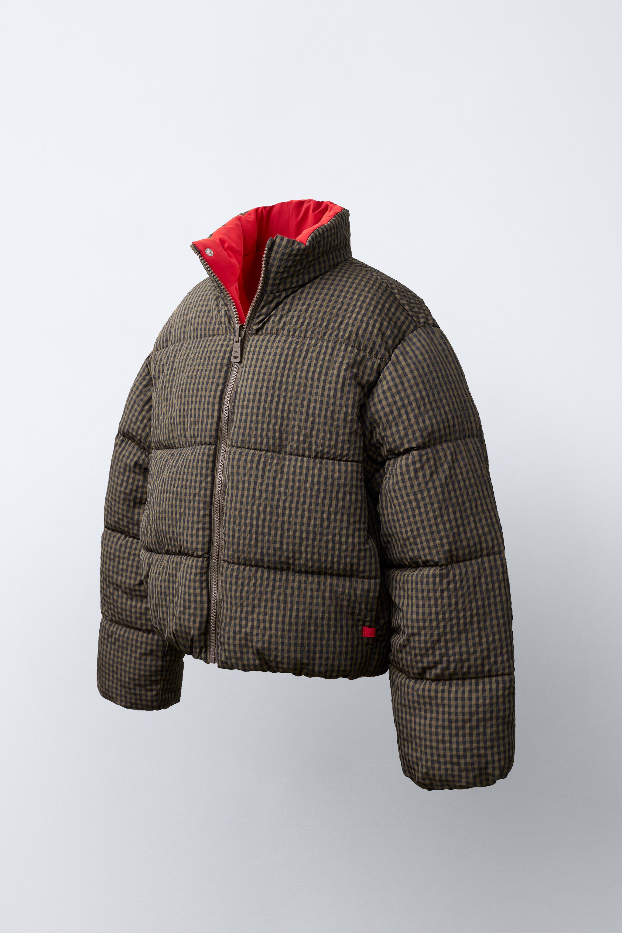 BLOUSON MATELASSÉ RÉVERSIBLE À CARREAUX