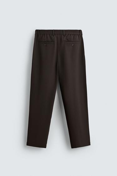 PANTALON STRAIGHT FIT CONFORT - Marron de Zara - Image 7