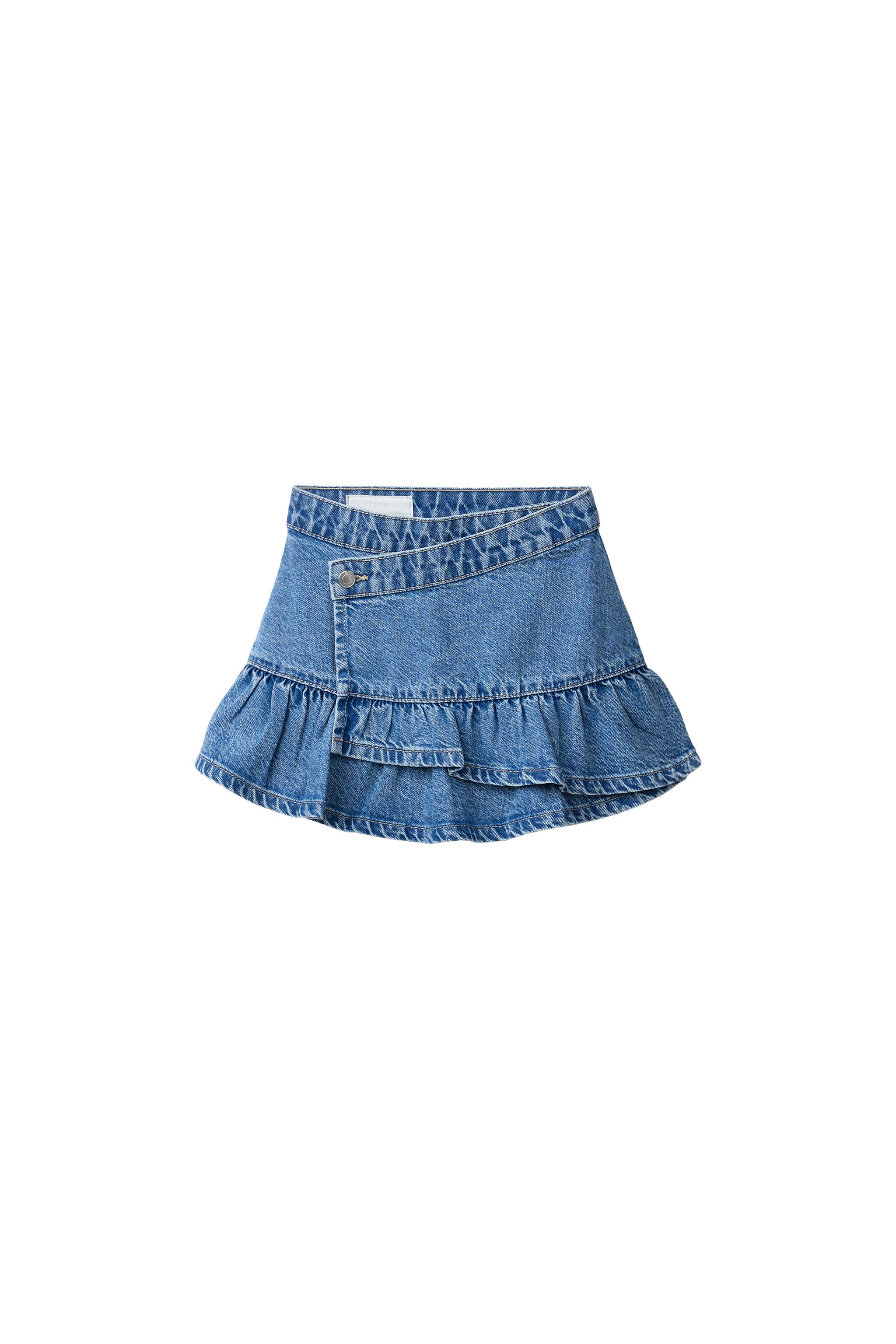 DENIM WRAP SKIRT - Blue | ZARA United States