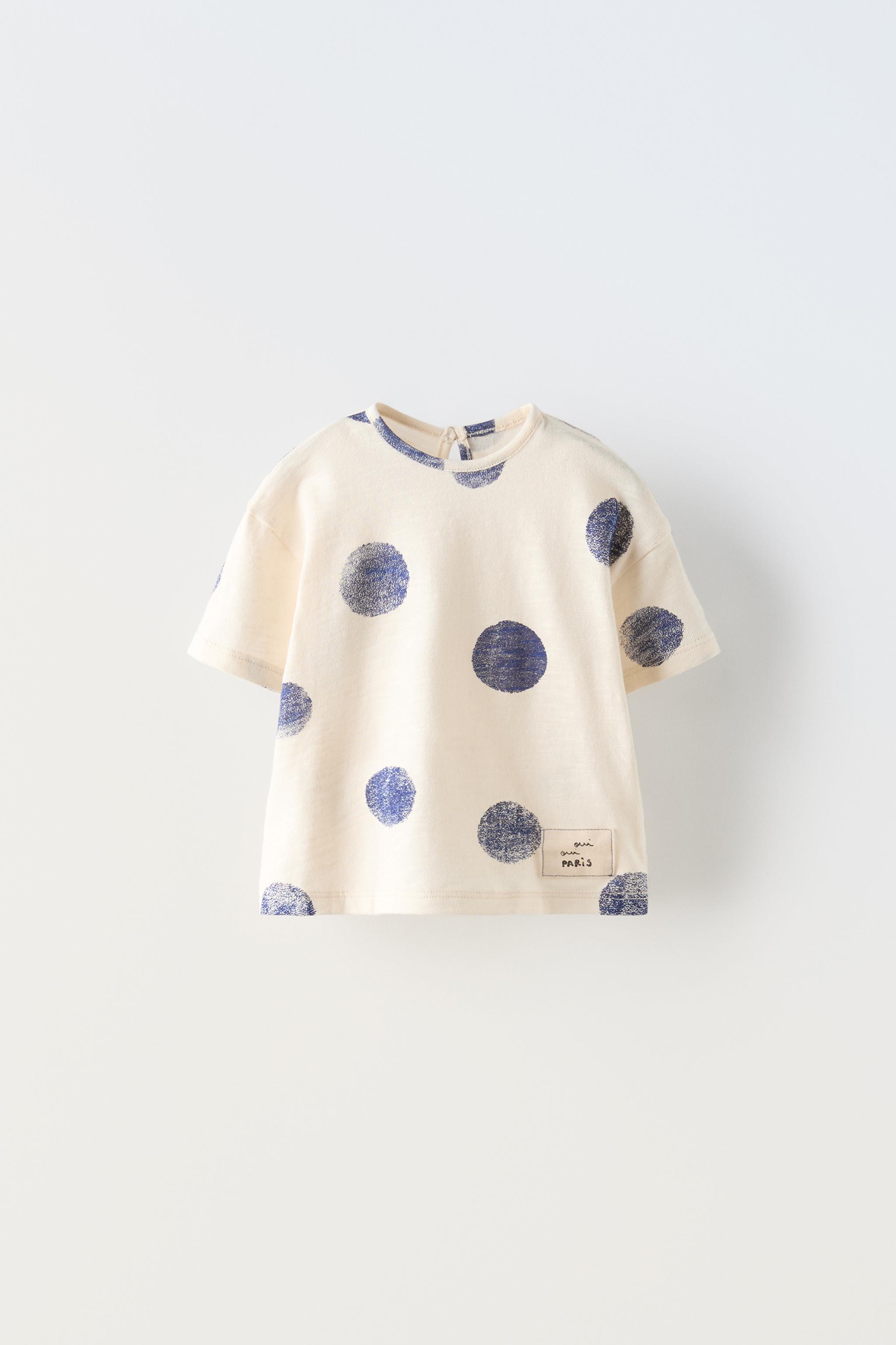 Polka dot combined top zara on sale