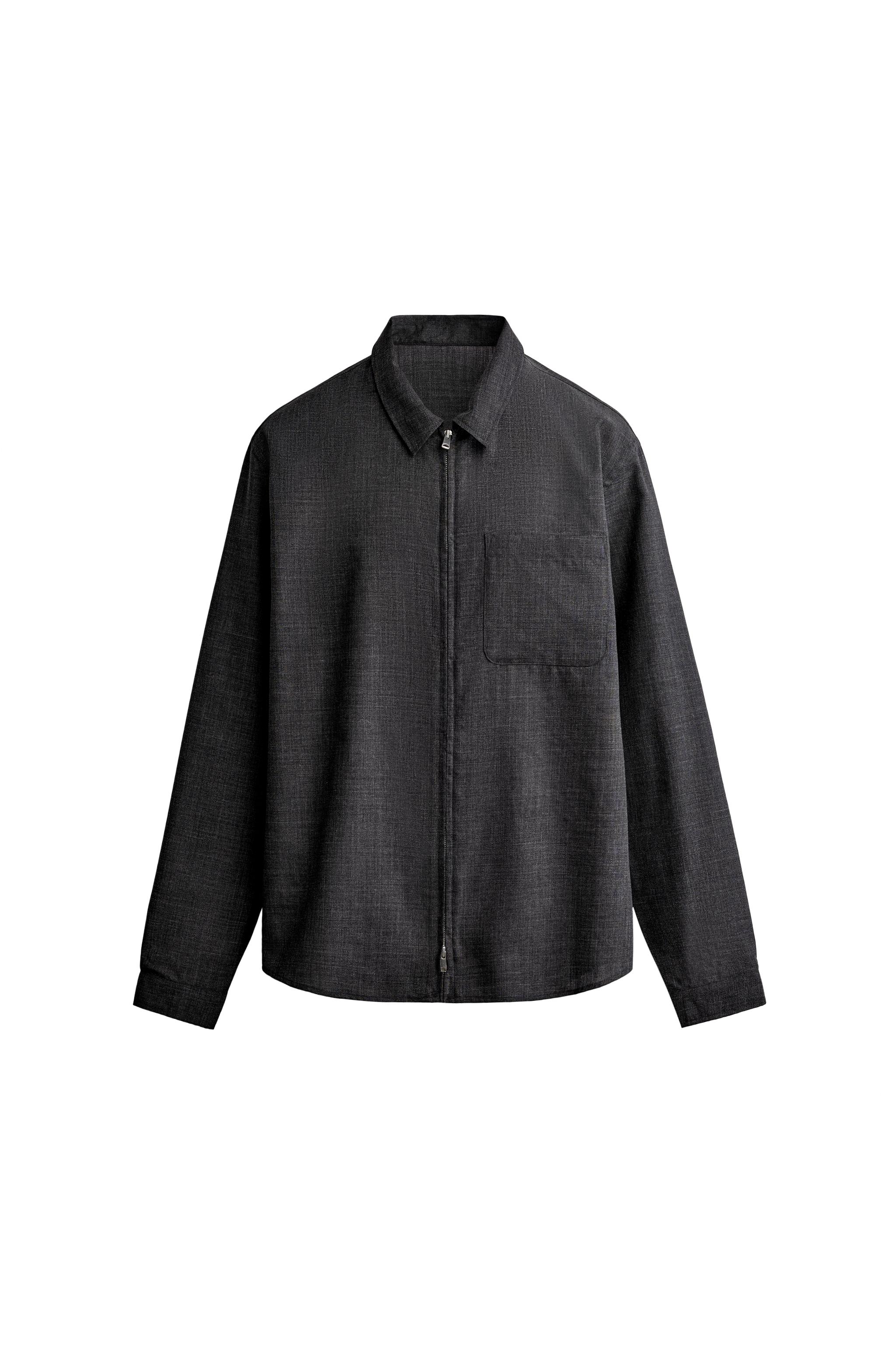 CAMISA 100% LANA CREMALLERA MANTECO®