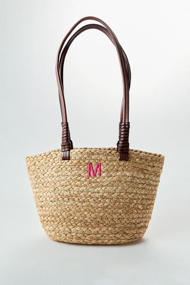 JUTE MINI TOTE BAG - Light beige by Zara