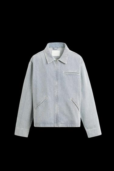 Zara STRIPED STRUCTURED JACKET - striped - Image 0