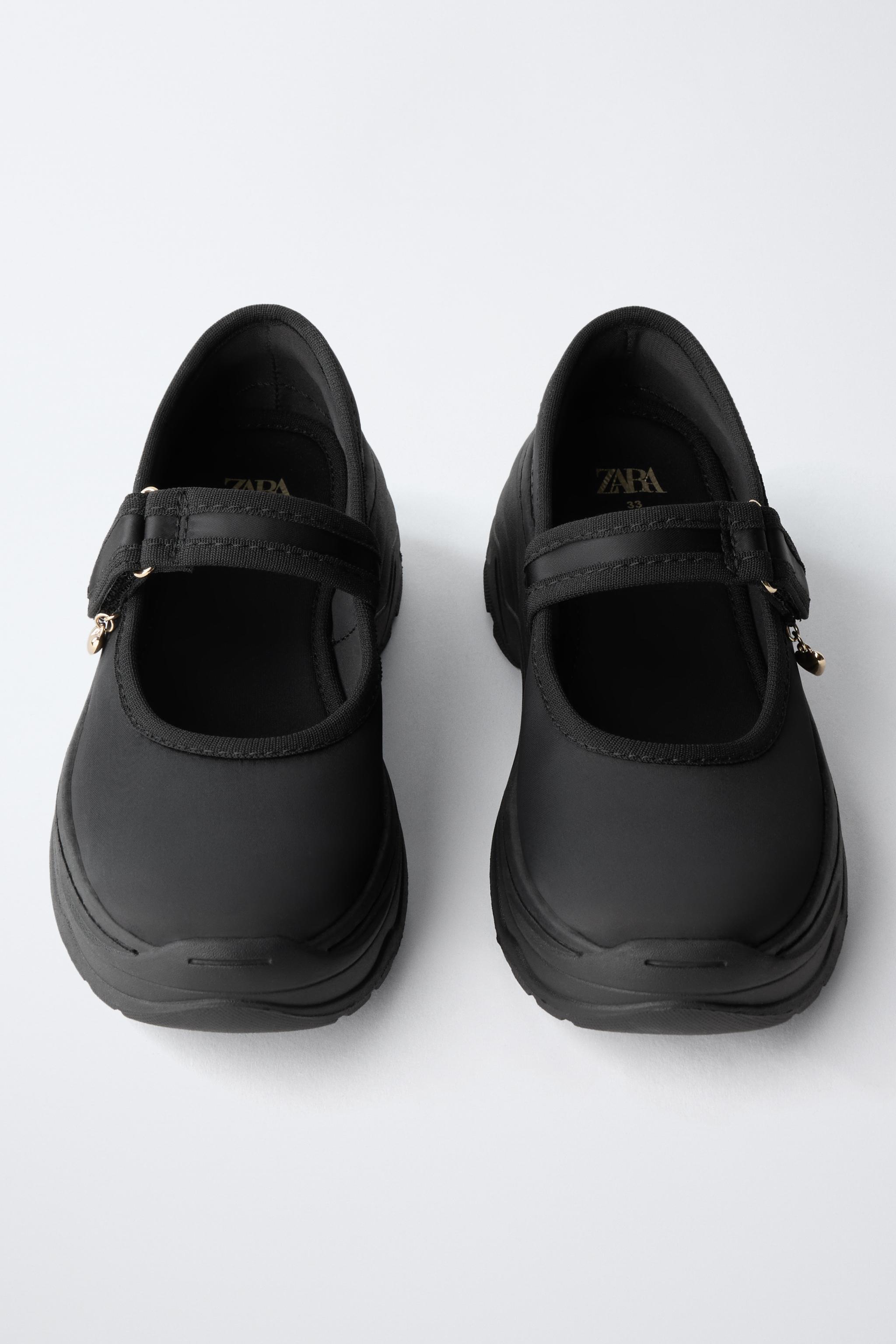 チャンキーソールスポーツバレエシューズ - ブラック | ZARA Japan / 日本