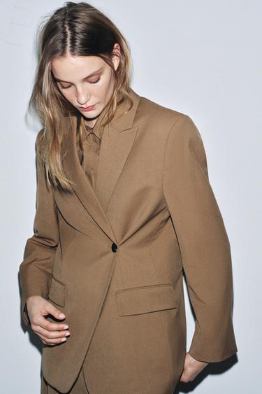 BLAZER OVERSIZE ZW COLLECTION - Caramelo de Zara