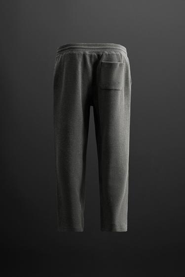 TEXTURED JOGGER TROUSERS - Anthracite grey by Zara - Image 6