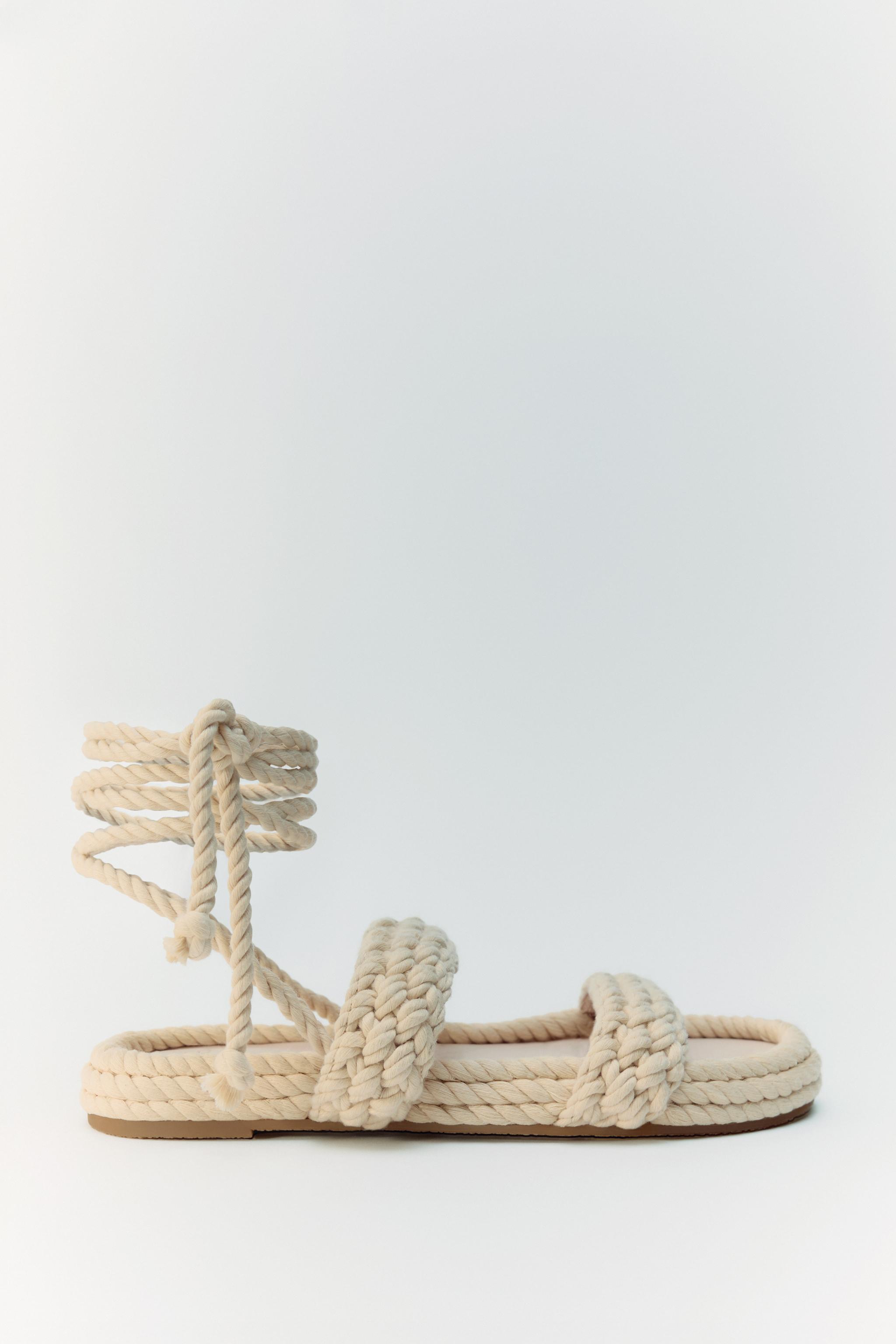 Zara sales embellished sandals