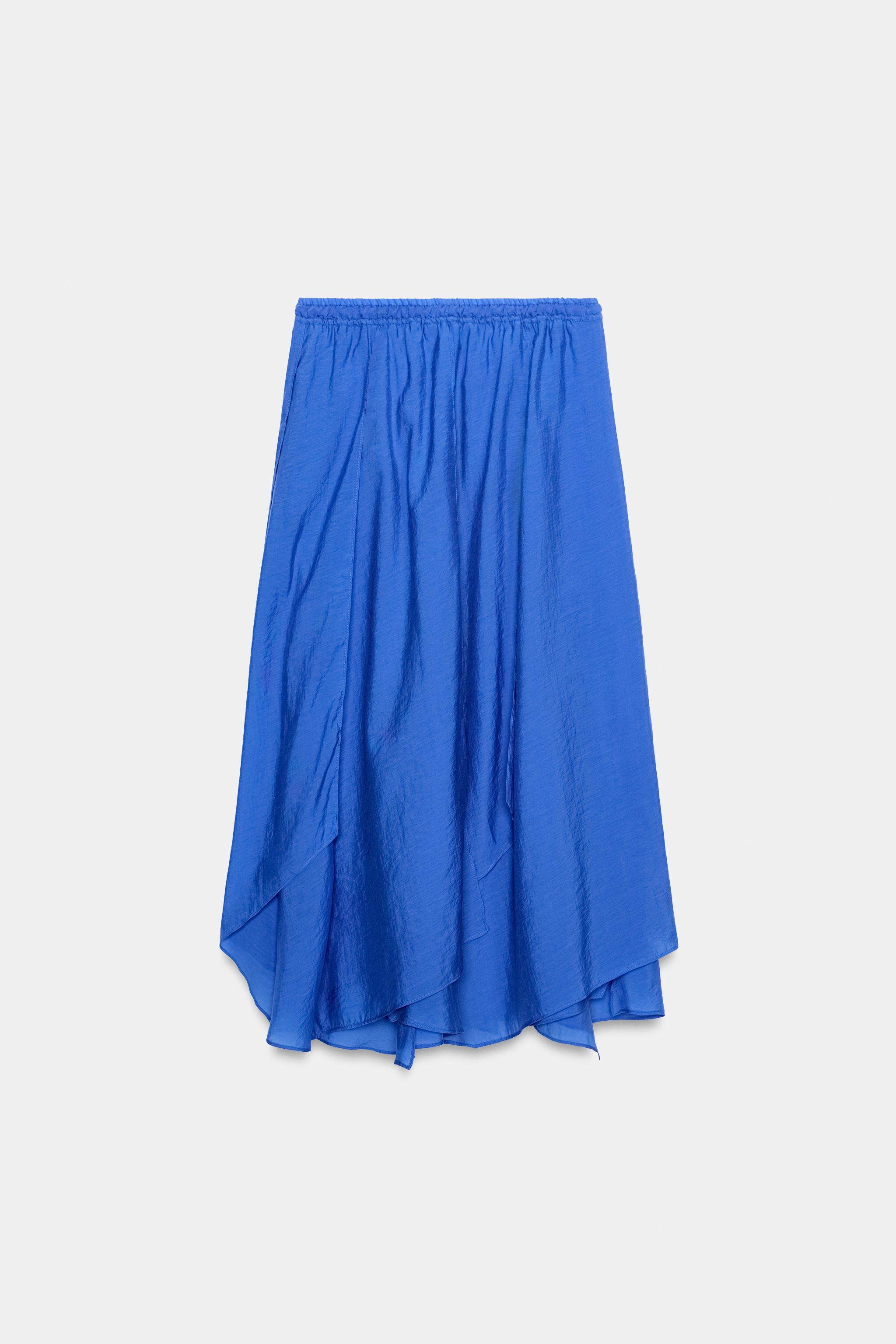 Женские юбки Zara ZW COLLECTION RUFFLED SKIRT — фото 6