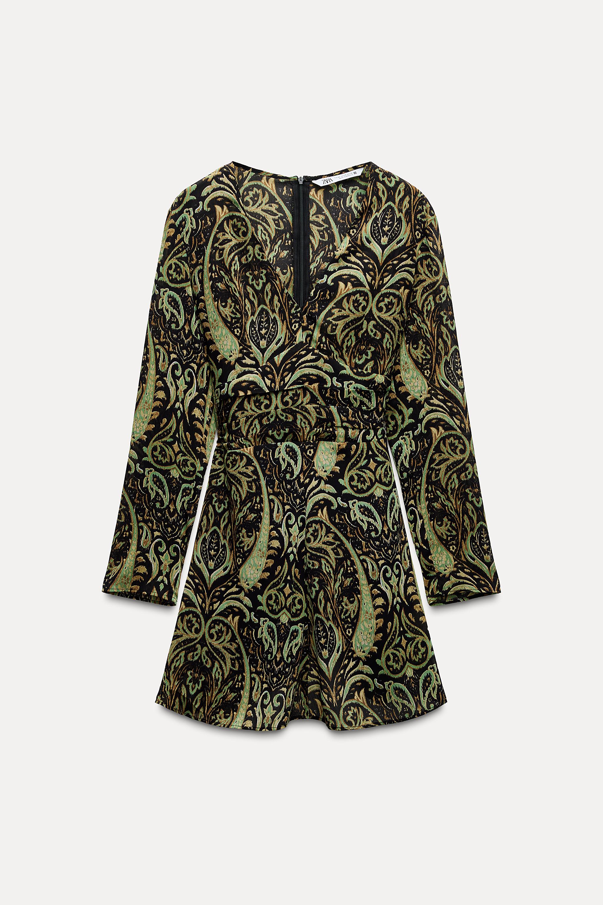 SHORT PRINTED DRESS - Multicoloured | ZARA India