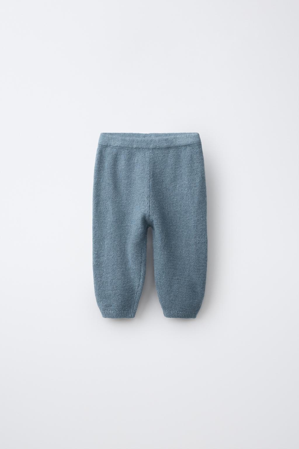 PLAIN KNIT TROUSERS
