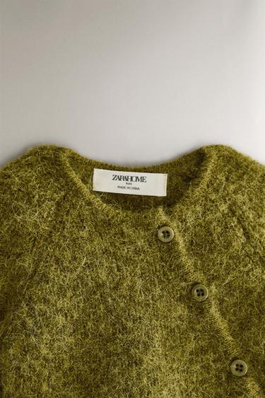 VESTE BÉBÉ ALPAGA - Vert de Zara - Image 1