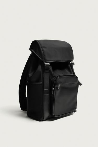 COMBINED NYLON BACKPACK — Black 2