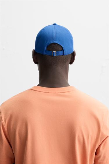 CASQUETTE TEXTE BRODÉ - Bleu de Zara - Image 2
