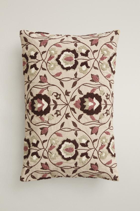 TUFTING-KISSENBEZUG - Braun / Braungrau von Zara - Bild 0
