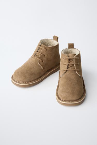 LINED LEATHER BOOTS - Brown by Zara - Image 3