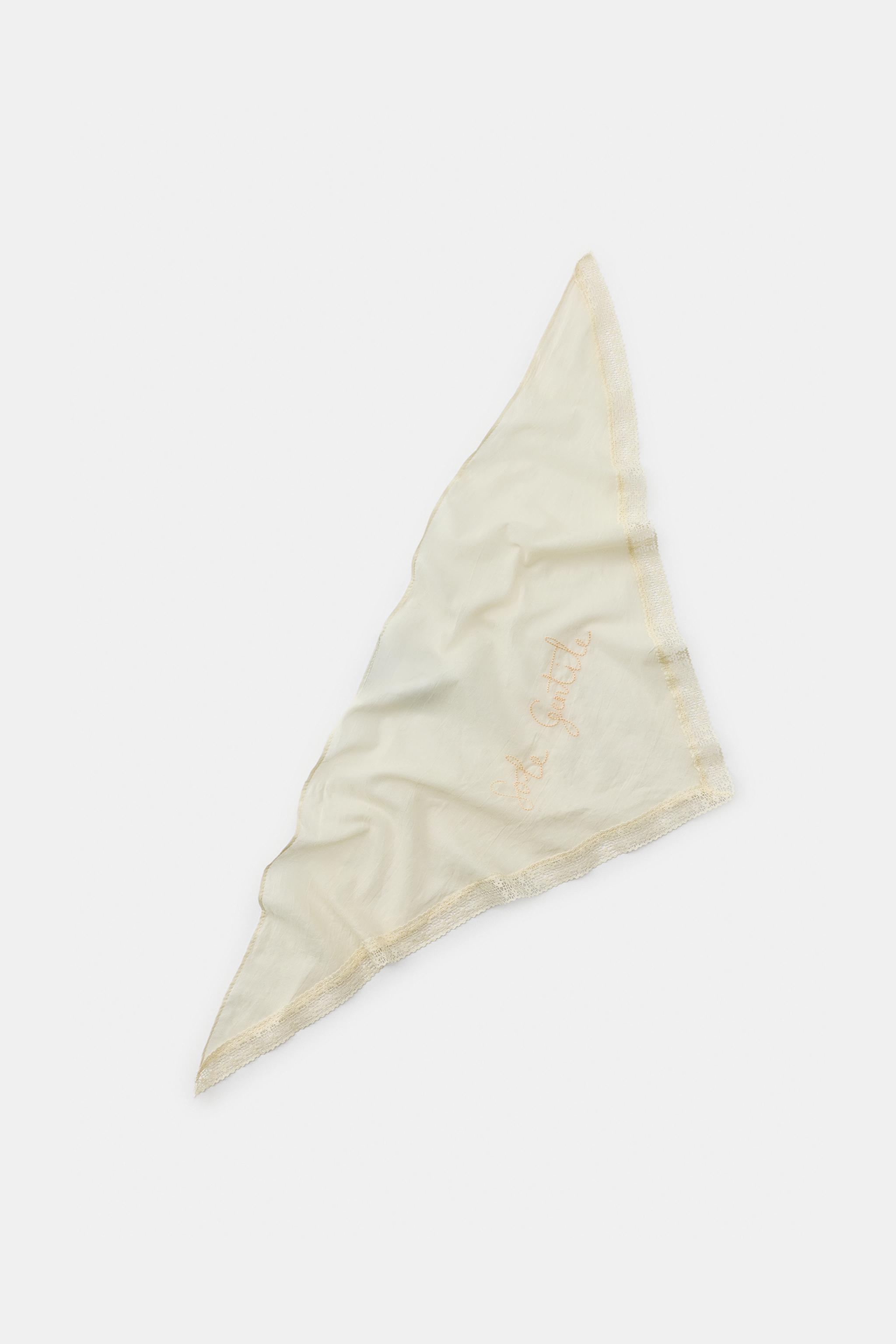 EMBROIDERED LACE BANDANA SCARF