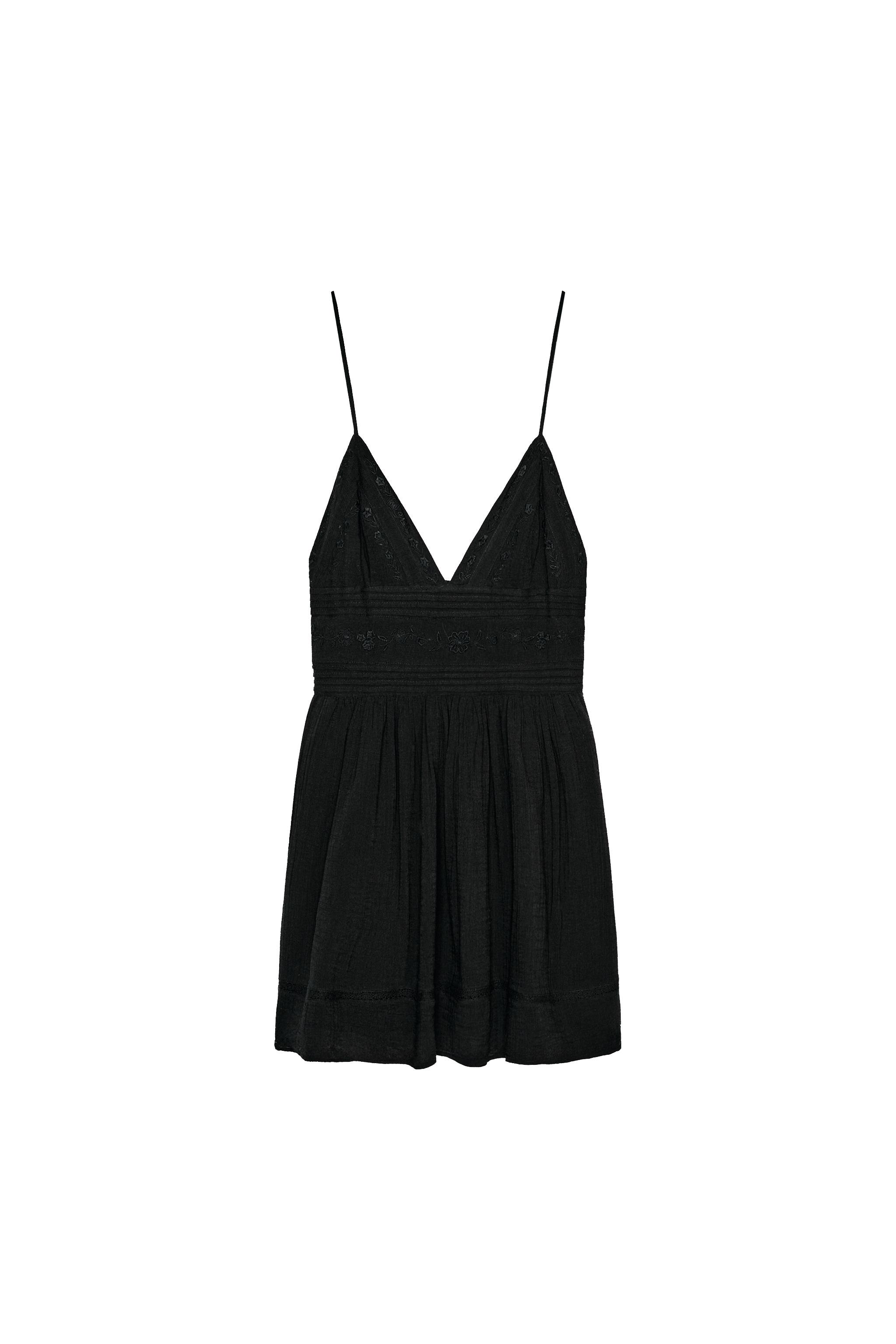 EMBROIDERED STRAPPY MINI DRESS - White | ZARA India EMBROIDERED STRAPPY MINI DRESS - White | ZARA India