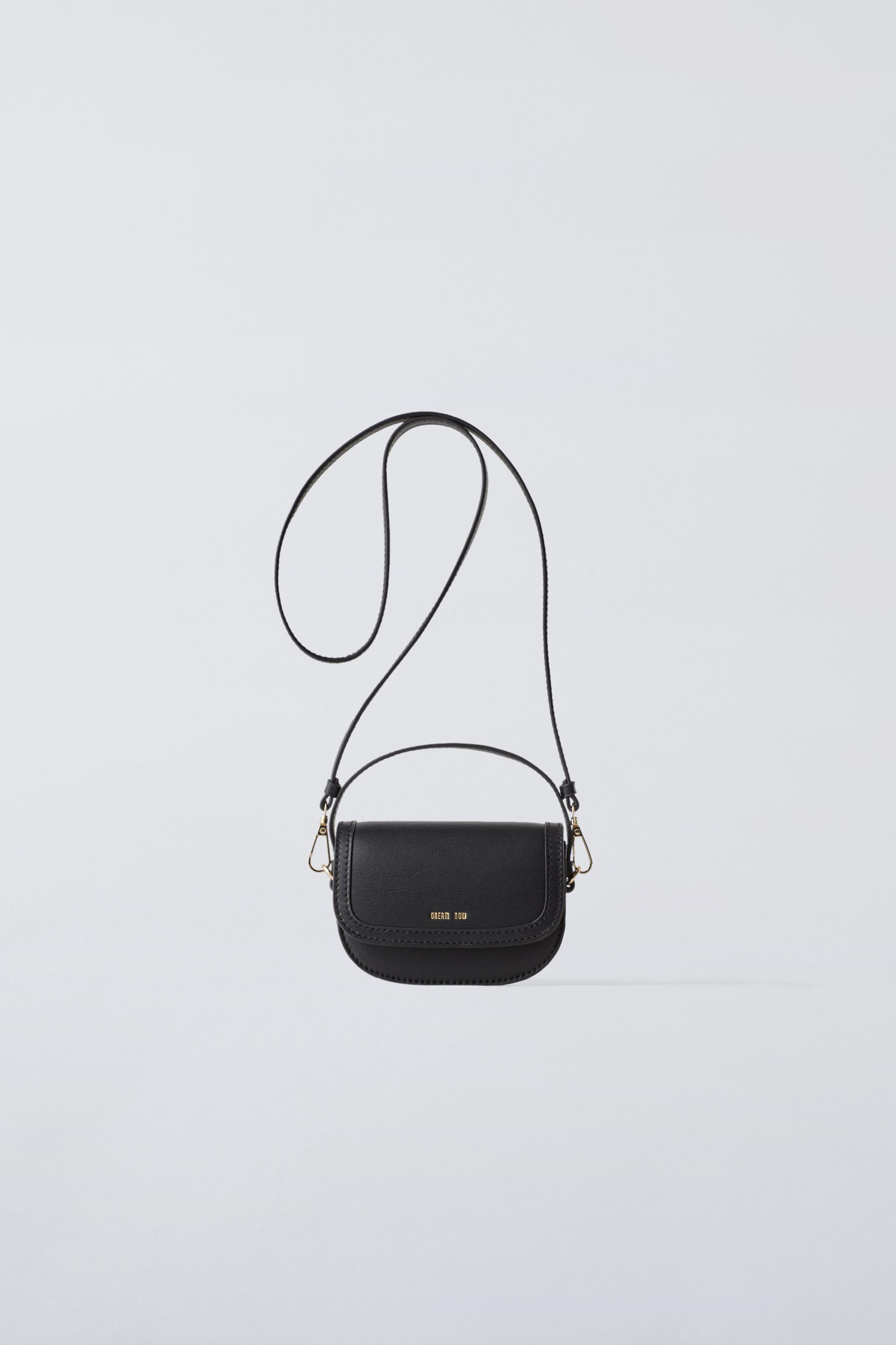 Zara black sling bag sale