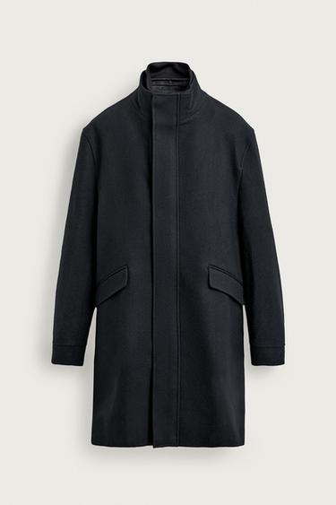 ABRIGO CUELLO DESMONTABLE - Marino de Zara