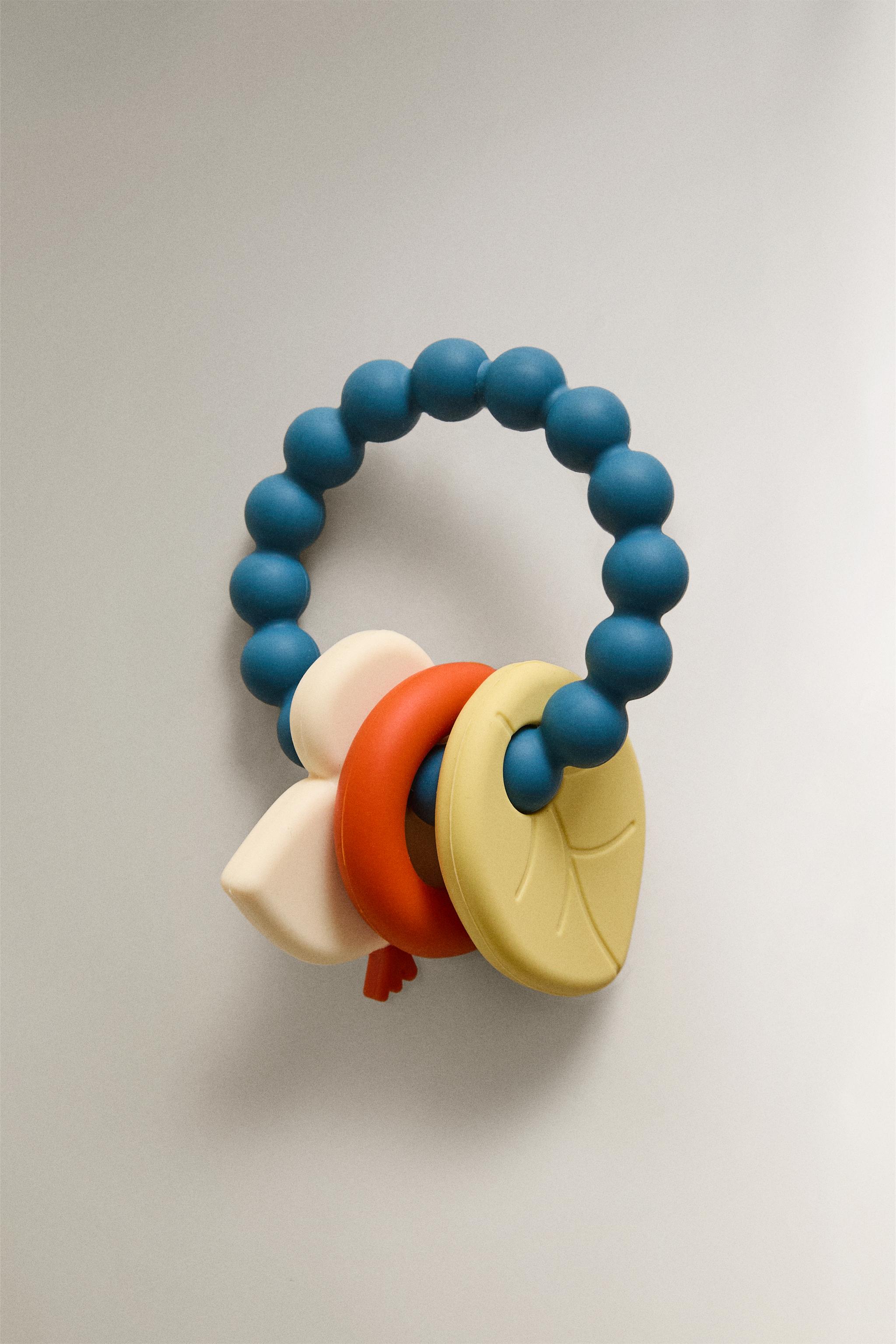 CHILDREN’S SILICONE CHICK TEETHER — Blue