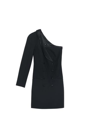 SHAWL COLLAR DRESS