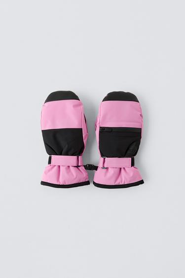 SKI COLLECTION NON-SLIP MITTENS - Pink by Zara - Image 2