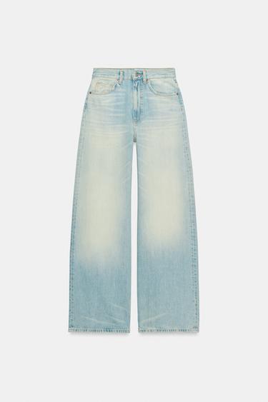 ΨΗΛΟΜΕΣΟ ΤΖΙΝ TRF EXTRA WIDE LEG - Μπλε ανοιχτό του Zara