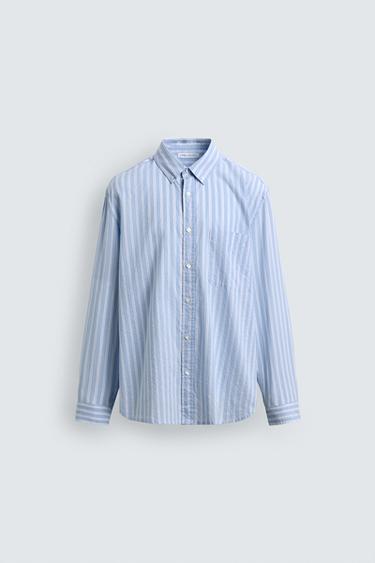 STRIPED SHIRT WITH POCKET - 981 by Zara